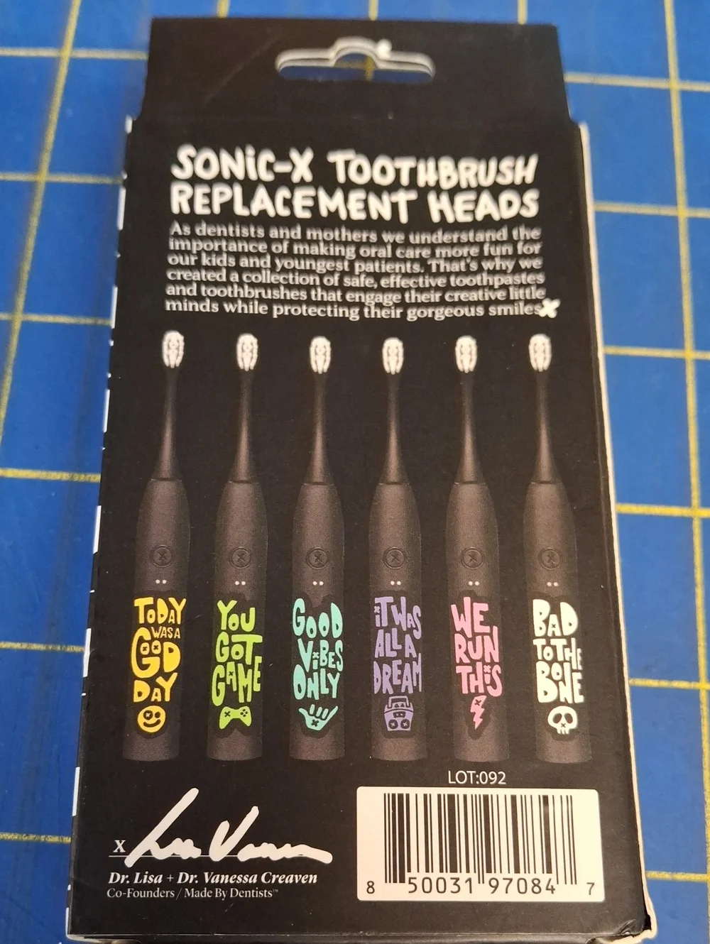 Made By Dentists Kids Sonic-X Brush Heads 3-Pack New